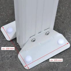 Merkloos HOME DELUXE terrasoverkapping SOLIS wit 496 / 503 x 300 / 303 x 278 / 226 cm New