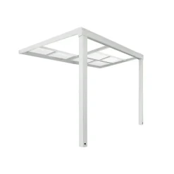 Merkloos HOME DELUXE terrasoverkapping SOLIS DELUXE wit 290 x 295 x 233 / 272 cm Clearance