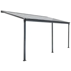 Merkloos HOME DELUXE terrasoverkapping SOLIS grijs 496 / 503 x 300 / 303 x 278 / 226 cm Sale