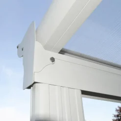 Merkloos HOME DELUXE terrasoverkapping SOLIS wit 312 / 320 x 300 / 303 x 278 / 226 cm Clearance