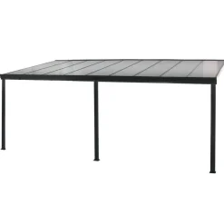 Merkloos HOME DELUXE Terrasoverkapping SOLIS Grijs 435 / 442 x 300 / 303 x 278 / 226 cm Best