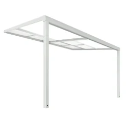 Merkloos HOME DELUXE terrasoverkapping SOLIS DELUXE wit 390 x 295 x 233 / 272 cm New
