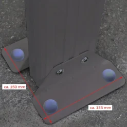 Merkloos HOME DELUXE Terrasoverkapping SOLIS Grijs 618 / 625 x 303 / 300 x 278 / 226 cm Best