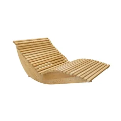 Merkloos HOME DELUXE Wave houten ligstoel WOLGA - 120 cm New