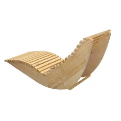 Merkloos HOME DELUXE Wave houten ligstoel WOLGA - 60 cm Outlet