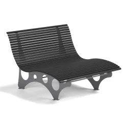 Merkloos HOME DELUXE WPC golfligstoel NIRA antraciet - 148 cm Discount