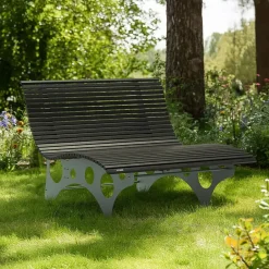 Merkloos HOME DELUXE WPC golfligstoel NIRA antraciet - 148 cm Discount