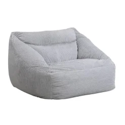 Merkloos HOME DELUXE zitzak COSY lichtgrijs incl. krukje Sale