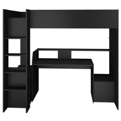 Leen Bakker Hoogslaper Levi - zwart - 90x200 cm Outlet