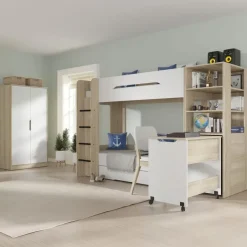 Homlando Hoogslaper Samoa sonoma eik / mat wit Clearance