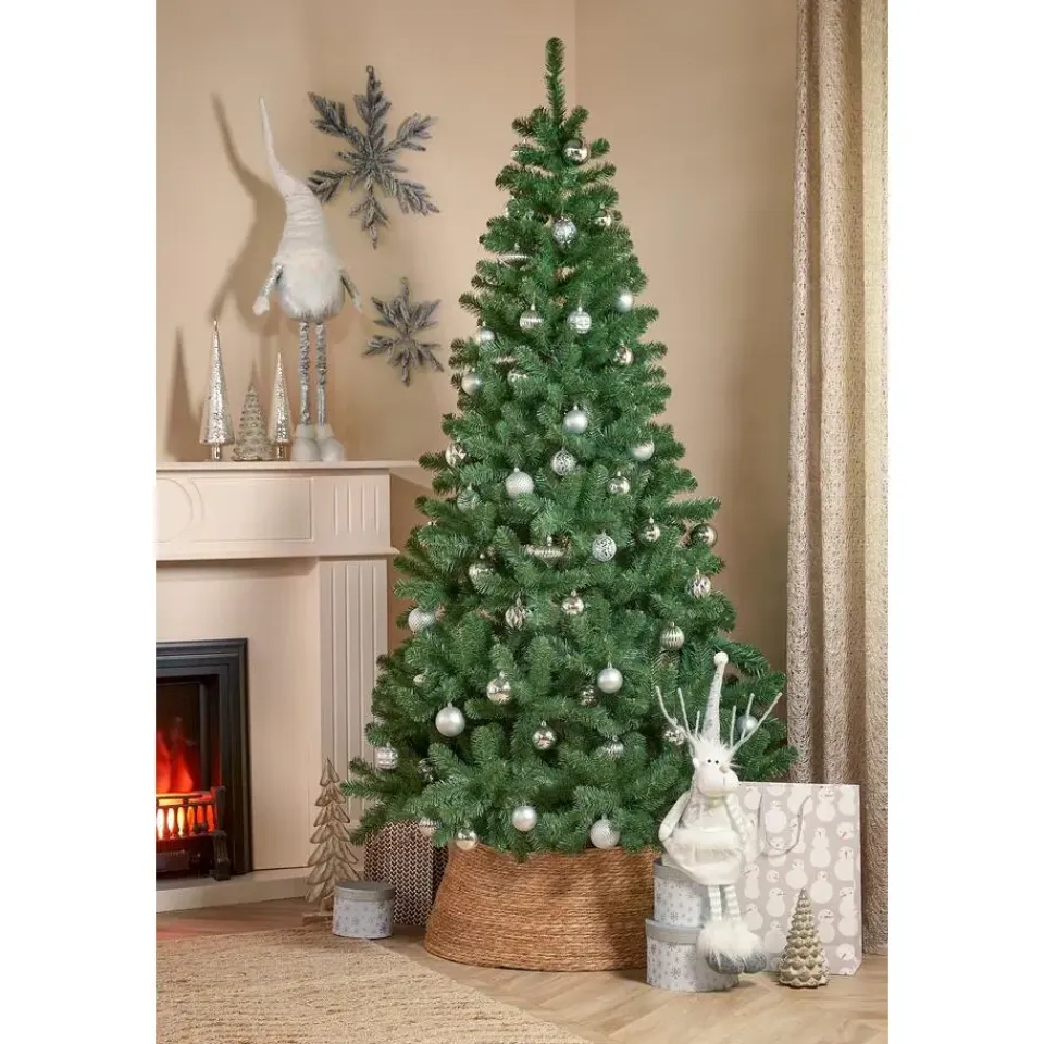 House of Seasons Kerstballen Set - 60 Stuks - Zilver Hot