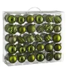 House of Seasons Kerstballen Set - 60 Stuks - Donkergroen Sale