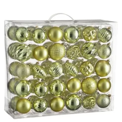 House of Seasons Kerstballen Set - 60 Stuks - Lichtgroen Outlet