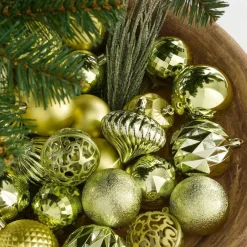 House of Seasons Kerstballen Set - 60 Stuks - Lichtgroen Outlet