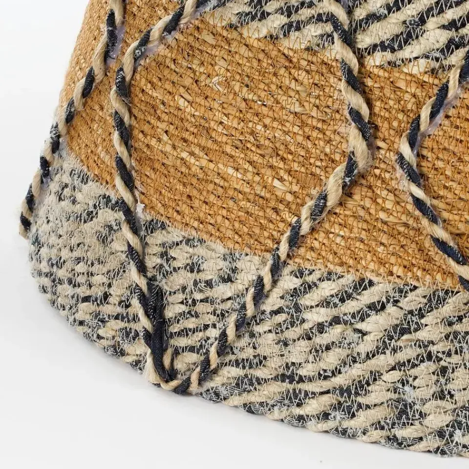 House of Seasons Kerstboomrok - H26 x Ø50 cm - Zeegras - Blauw Best