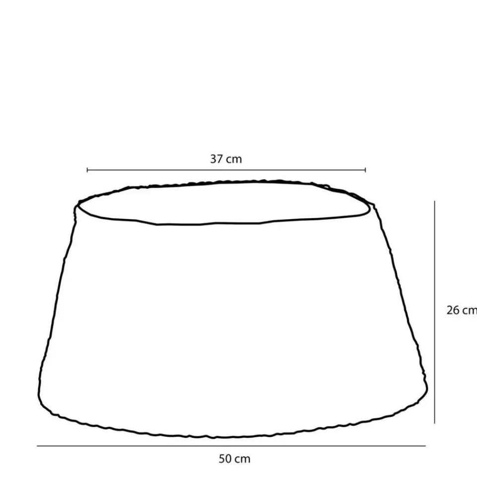 House of Seasons Kerstboomrok - H26 x Ø50 cm - Zeegras - Blauw Best