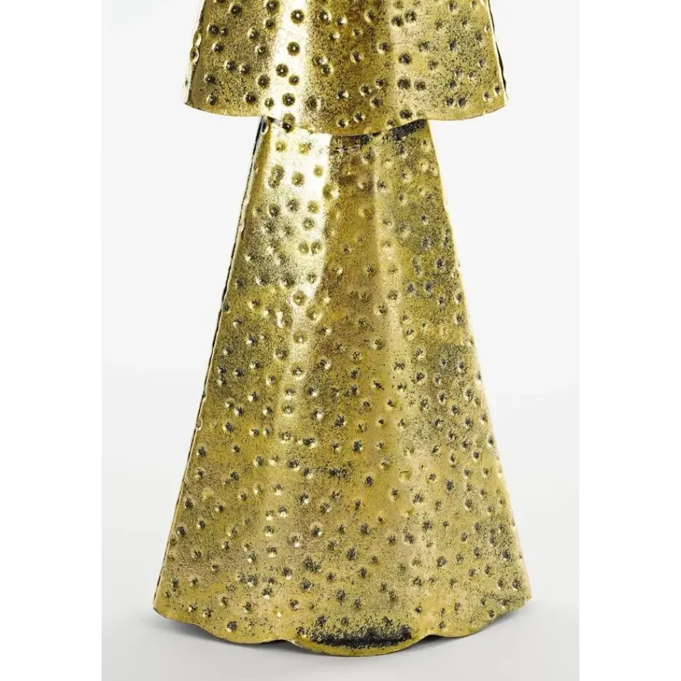 House of Seasons Kerstboom - L14,5 x B8 x H68 cm - Metaal - Goud