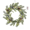 House of Seasons Kerstkrans met LED Verlichting - Ø42 cm - Groen Best