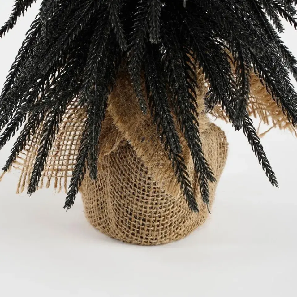 House of Seasons Kunstkerstboom in Jute - H45 x Ø25 cm - Zwart Online