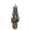 House of Seasons Kunstkerstboom in Jute - H60 x Ø30 cm - Groen Frosted Outlet