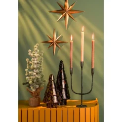 House of Seasons Kunstkerstboom in Jute - H55 x Ø25 cm - Groen Frosted Discount