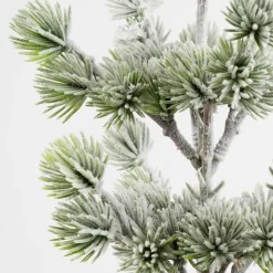 House of Seasons Kunstkerstboom in Jute - H55 x Ø25 cm - Groen Frosted Discount