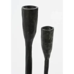 House of Seasons Stretto Kandelaar - L21 x B9,5 x H40,5 cm - Zwart New