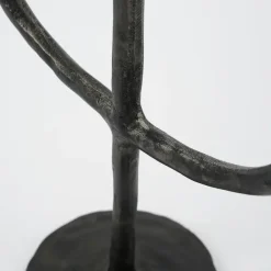 House of Seasons Stretto Kandelaar - L21 x B9,5 x H40,5 cm - Zwart New