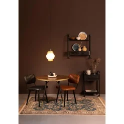 Housecraft Living Housecraft Denise Eettafel Hout Rond 91 cm Bruin/ Goud Clearance