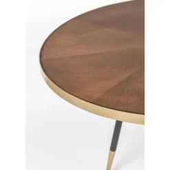 Housecraft Living Housecraft Denise Eettafel Hout Ovaal 180x90 cm Bruin/ Goud Hot