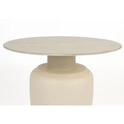 Housecraft Living Housecraft Karula Bijzettafel Travetin-Look 60x60 cm Hoog Beige Clearance