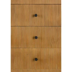 Housecraft Living Coztilla Kast/ Opbergkast Hoog Zwart/ Bruin