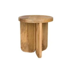 Housecraft Living Housecraft Maeze Bijzettafel Hout Rond 40 cm - Bruin Online