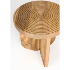 Housecraft Living Housecraft Maeze Bijzettafel Hout Rond 40 cm - Bruin Online