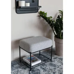 Housecraft Living Housecraft Milou Kruk/ Poef Rechthoekig - Grijs Discount