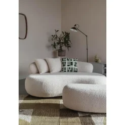 Housecraft Living Housecraft Noxx Hocker Teddy stof Wit