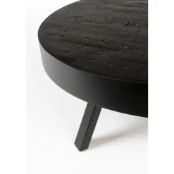 Housecraft Living Housecraft Suri Salontafel Rond Hout Teak 70 cm Zwart Online