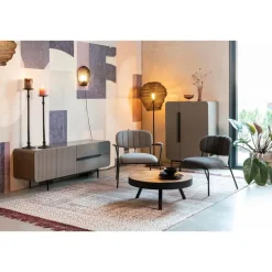 Housecraft Living Housecraft Suri Salontafel Rond Hout Teak 70 cm Bruin Outlet