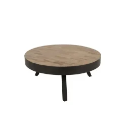 Housecraft Living Housecraft Suri Salontafel Rond Hout Teak 70 cm Bruin Outlet