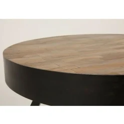 Housecraft Living Housecraft Suri Salontafel Rond Hout Teak 70 cm Bruin Outlet