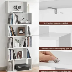 Bobbel Home Houten Boekenkast Standaardplank Boekenrek - Boekenkasten Best