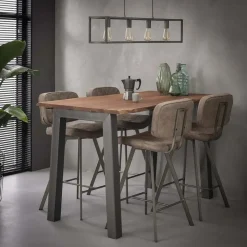 Hoyz Collection Hoyz - Bartafel Edge - 80x147x92 - 4 Personen - Hout Online