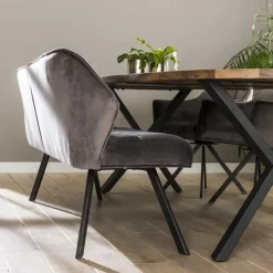 Hoyz Collection Hoyz - Eetkamerbank Raster - 180cm Breed - 3 Personen - Grijs Online