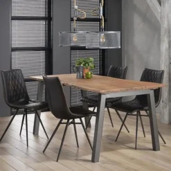 Hoyz Collection Hoyz - Eetkamertafel Edge - Bruin - Hout - 180x90x76 Discount