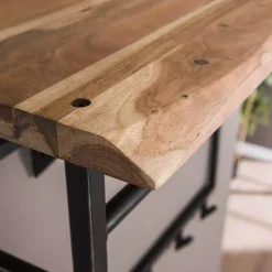 Hoyz Collection Hoyz - Kapstok Edge Hoog - 12 Haken - Massief Acaciahout - 100x33x80 Clearance