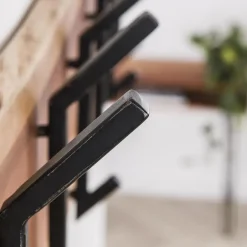 Hoyz Collection Hoyz - Kapstok Edge met 12 haken - Grijs - Wandkapstok Discount