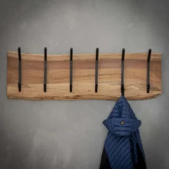 Hoyz Collection Hoyz - Kapstok Edge met 12 haken - Grijs - Wandkapstok Discount