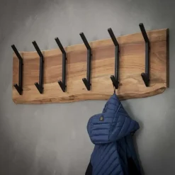 Hoyz Collection Hoyz - Kapstok Edge met 12 haken - Grijs - Wandkapstok Discount