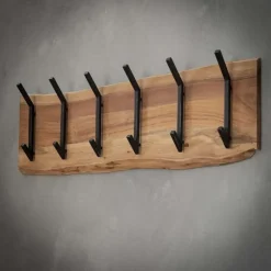 Hoyz Collection Hoyz - Kapstok Edge met 12 haken - Grijs - Wandkapstok Discount