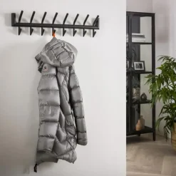 Hoyz Collection Hoyz - Kapstok Industrieel met 16 haken - Grijs - Wandkapstok 78cm breed Sale